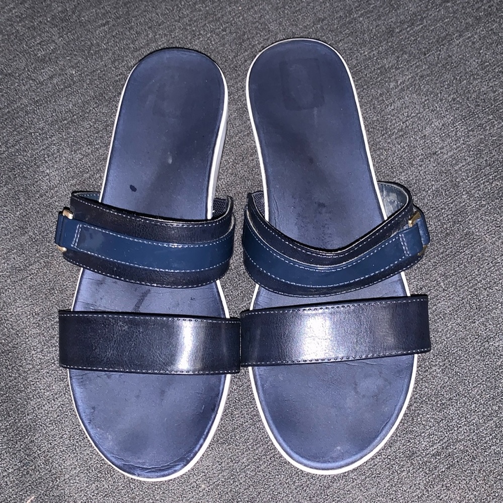 Dr. Scholl’s Navy Slip-On Sandals